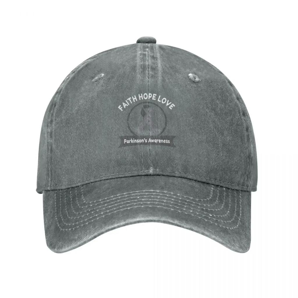 Faith Hope Love Parkinsons Awareness Baseball Cap Hood Sunhat Mountaineering Sports Cap Womens  Unisexs