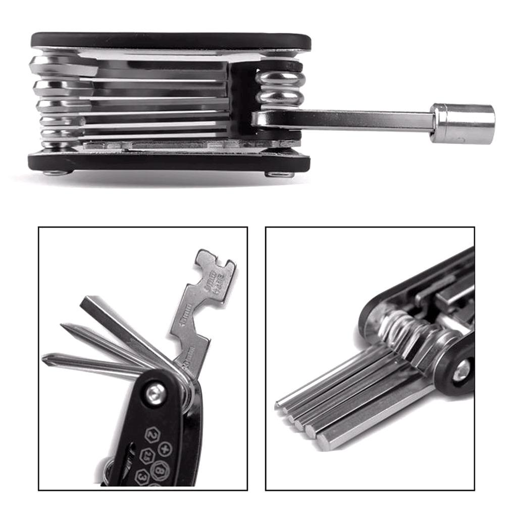 Bicycle Extension Rod Tool Screwdriver Hex Wrench Nut Tire Repair Key Repair Tools Kit