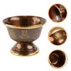 Copper Offering Cup Compact Polished Interior Sacrifice Cup for Altar Buddhist Worship Ritual Use Metal Bowl Offering Bowl