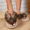 Women's Elegant Easy Fashion Indoor Home Comfortable Soft Sole Silent Wide Toe-Post Flip-Flop Home Shoes