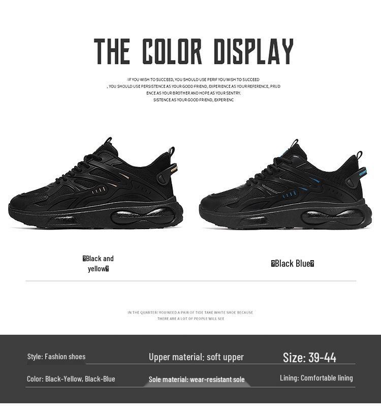 Herren Trendige Sommer Atmungsaktive Rutschfeste Sneaker - Vielseitige Dicksohlige Lässige Papa-Schuhe