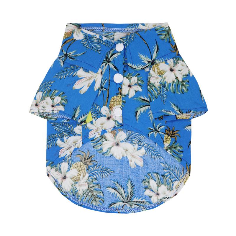 Hawaiian Style Summer Pet Shirt for Small To Medium Cats & Dogs: Pomeranian, Bichon, Teddy, Garfield, British Shorthair
