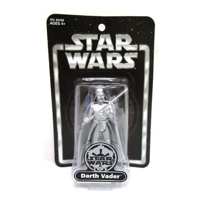 STAR WARS Saga 2004 Exclusive Silver Darth Vader