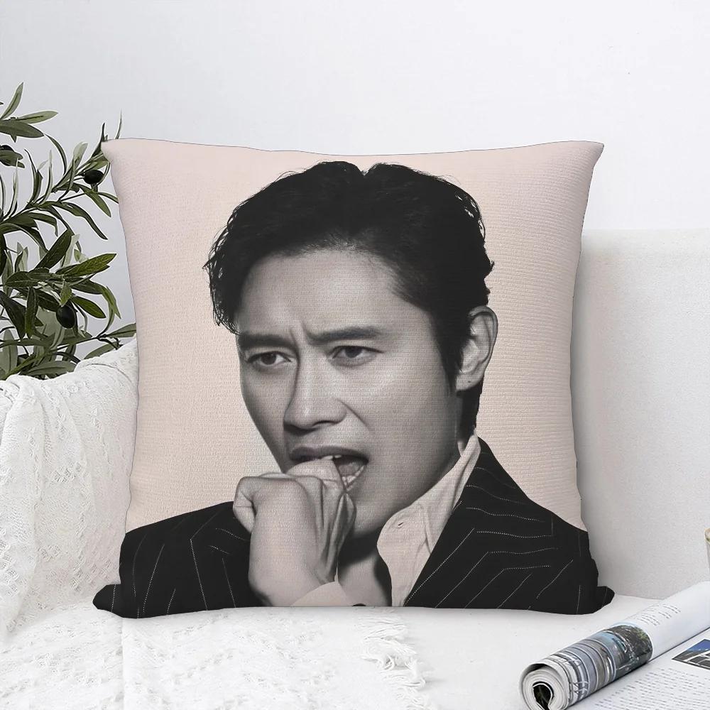 L-Lee Byung Hun Pillow Case Polyester Fabric Throw Pillows Sofa Home Decoration Accessories Pillow Cover