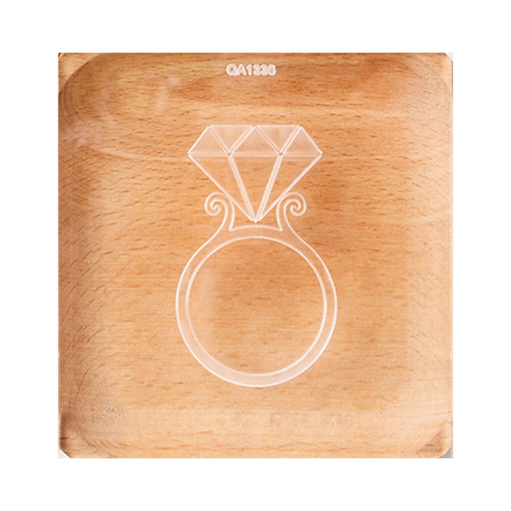 Wedding Square Plaque Cookie Cutter Charming Wedding Cookie Embossers Biscuits Cutter for Elegant Reception Treats