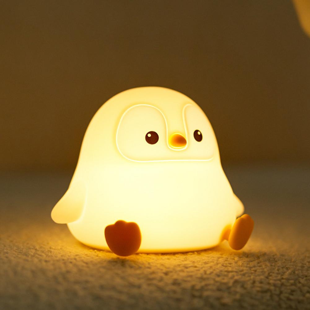 

Маленький пингвин ночник двухуровневый светодиодный светильник с регулируемой яркостью милый прикроватный столик с изображением животных для украшения детской спальни