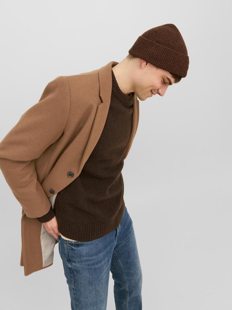 Зимняя куртка Jack & Jones Jjemorrison Wool Coat SN (12239008) Jjeharrison (12263845) khaki