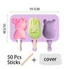 Silicone Ice Cream Mold Popsicle Reusable Bar Pop Molds For DIY Making Summer Favorites DIY Homemade Kitchen Accessories