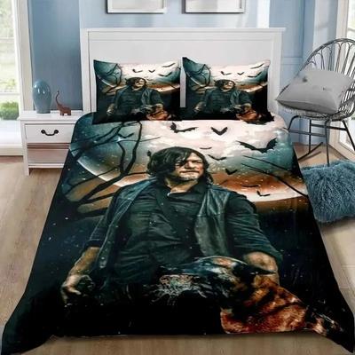 The Walking Dead Daryl Dixon Skrzydła Znak Zestaw Pościeli Pojedynczy Bliźniak Pełny Queen King Size Zestaw na Łóżko Sypialnia dla Dorosłych Chłopców Druk 3D