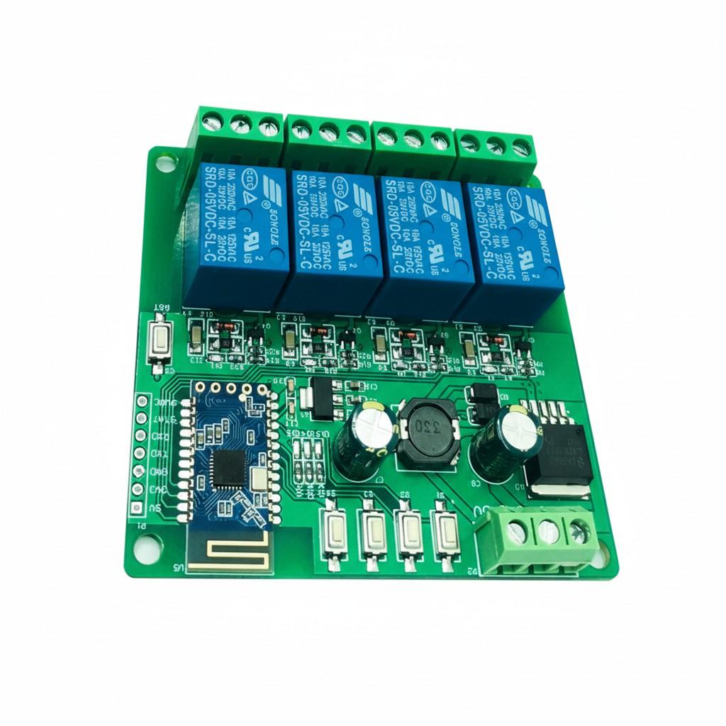 4-Channel Bluetooth 5.0 Relay BLE Bluetooth Mesh Networking Phone APP Remote Switch