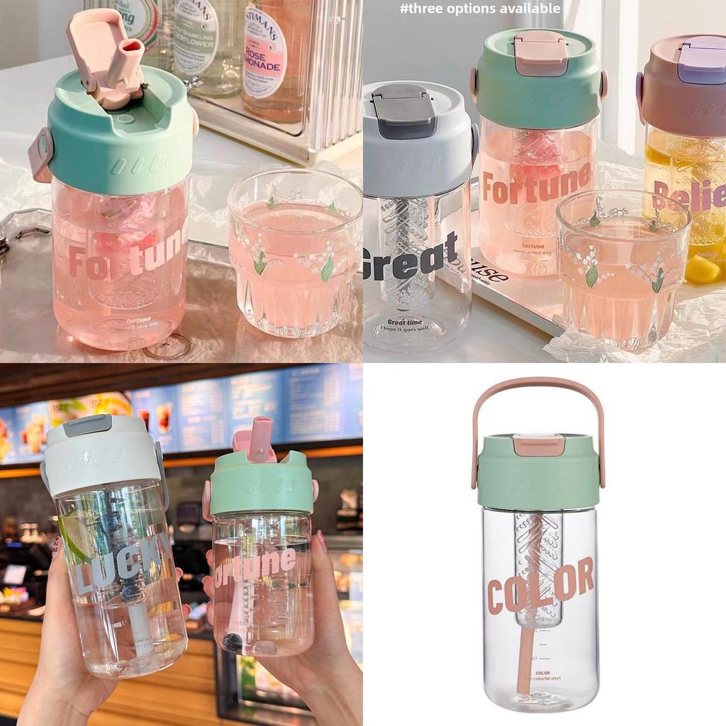 Pc Water Cup For Women With Straw For Office And Home Use