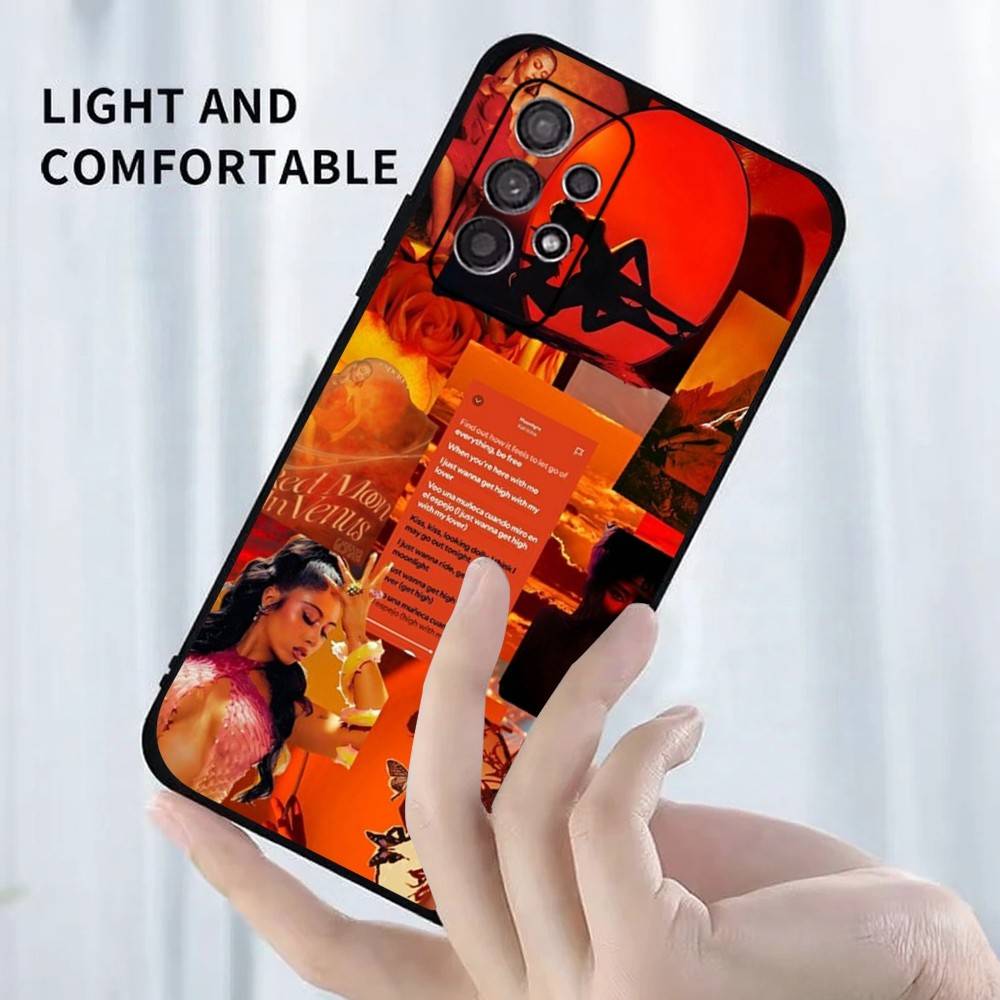 

K-kali Uchis Sincerely Phone Case For Samsung S25,S24,S23,S22,S21,S20,S10,Ultra,Plus,Lite,FE,Soft Silicone Black Cover Samsung S21 s305G