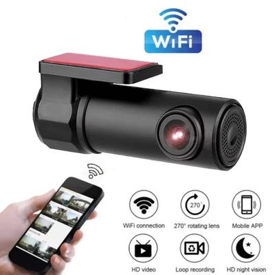 Nová 360stupňová WiFi Mini Autokamera DVR HD 1080P Palubní kamera Automatický Záznamník Videa Palubní kamera Noční Vidění 170stupňová Autokamera Záznamník Jízdy