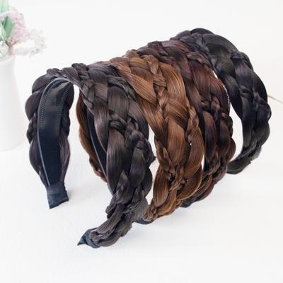 1 יחידה אופנתית סרט ראש קלוע טוויסט לנשים רחב קלוע עצם דג סרטי ראש קשת ראש קלועה ידנית אביזרי עיצוב שיער