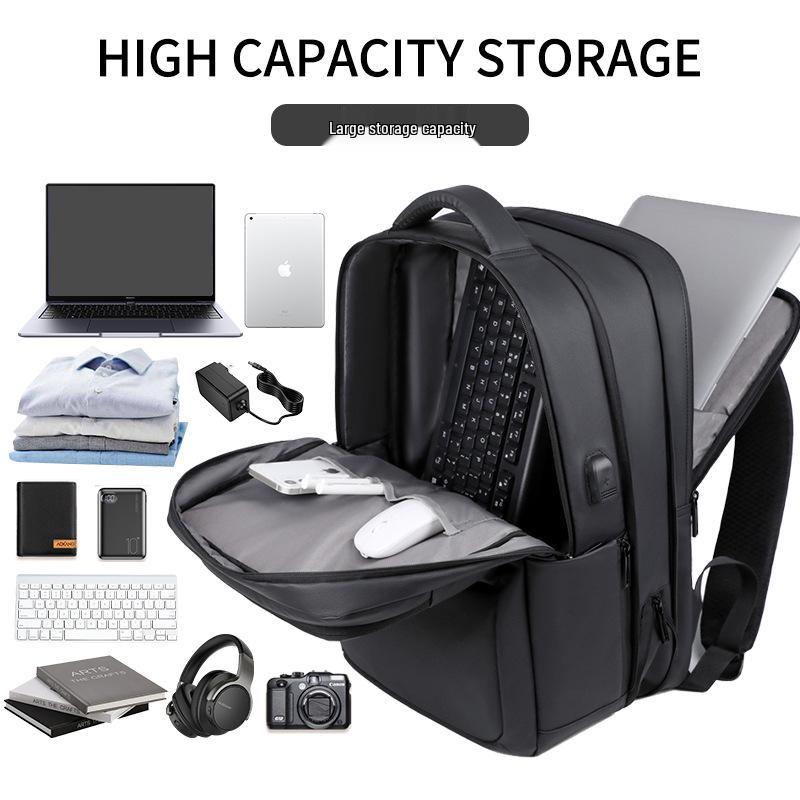 Unisex Cross-Border Large Capacity Fashion Backpack - Trendy Commuter Laptop & Travel School Bag