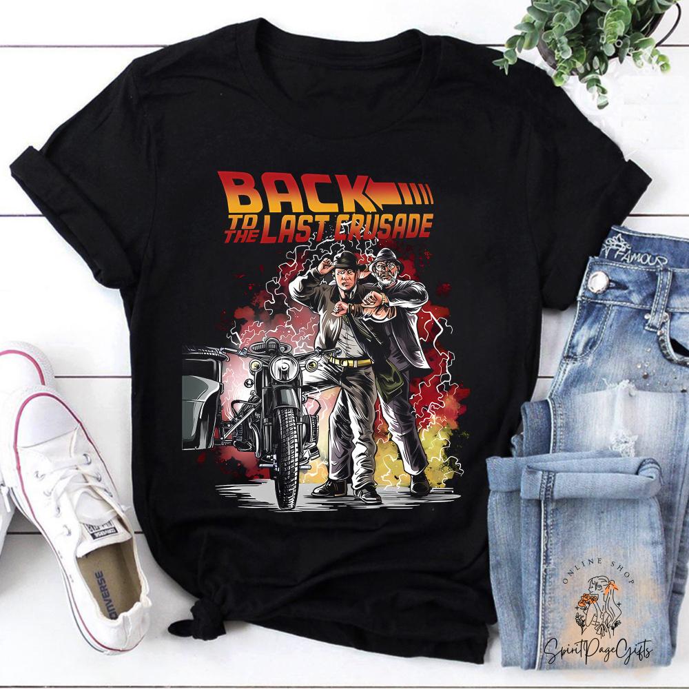 

Back To The Last Crusade Indiana Jones TShirt Indiana Jones Shirt Cowboy Shirt Cowboy Movie Shirt Crew Neck Cotton Tee S