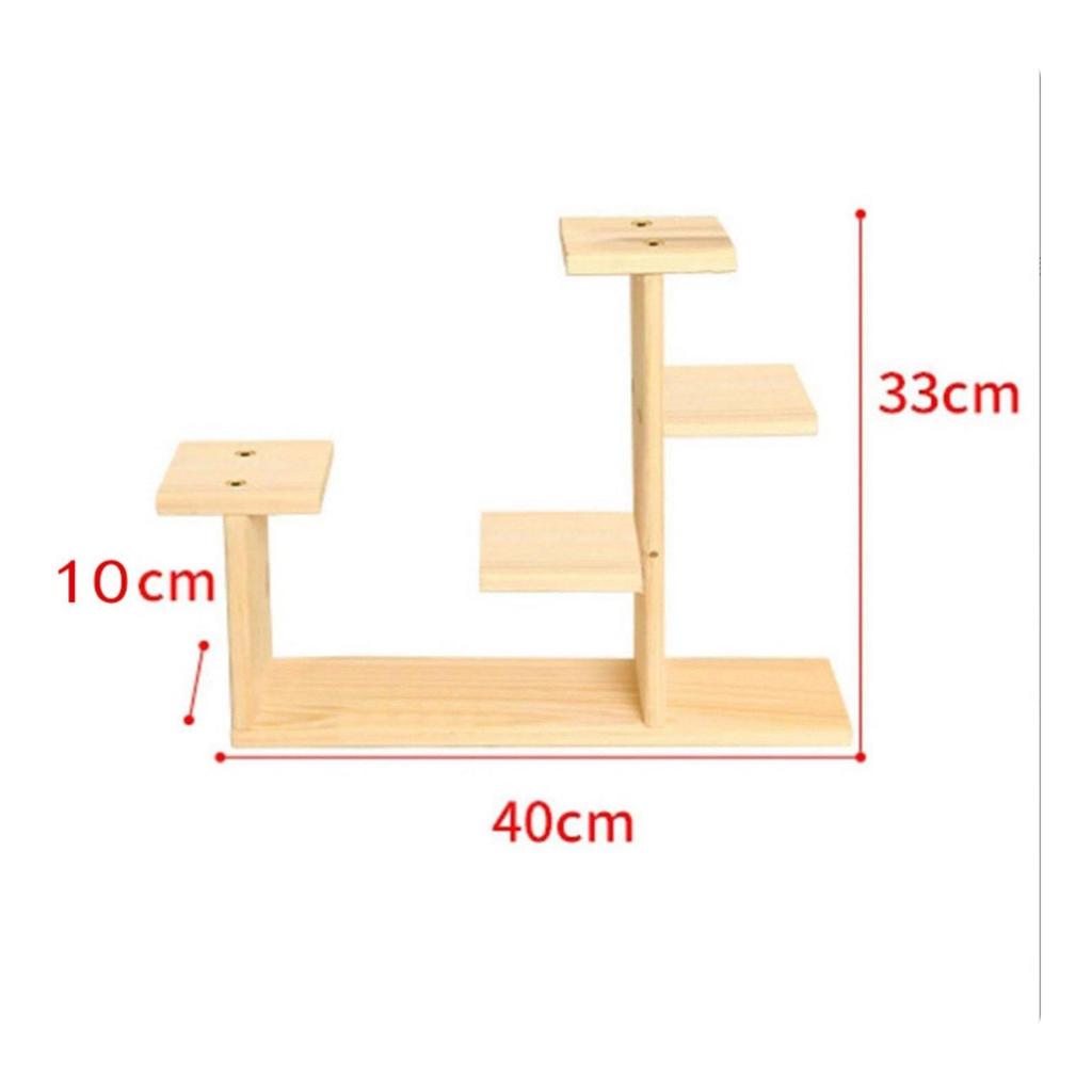 Stand Wood Wooden Tiered Plant Indoor Use Display Shelf for Living Room, Balcony