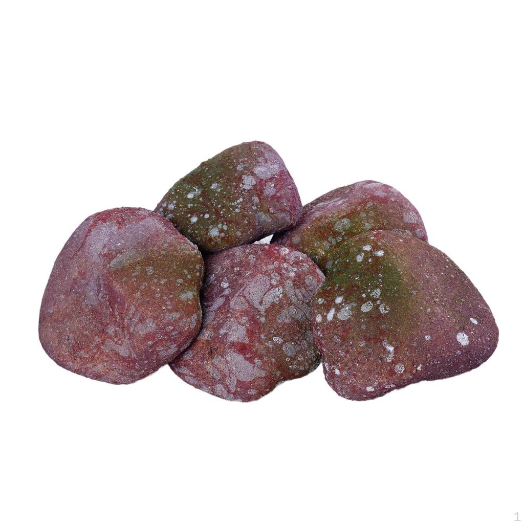 5 Artificial Fake Rocks for Garden Decoration, Diorama, Landscaping, Indoor And Outdoor