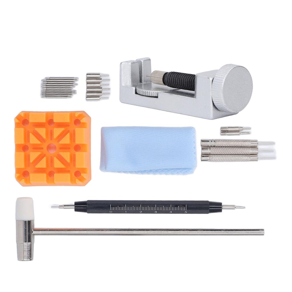 27pcs Watch Link Remover Kit Watch Strap Replacement Tools with Black Scale Spring Bar Fork