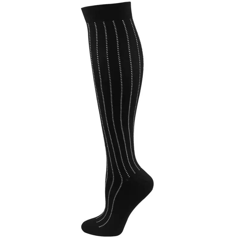 Neue Kompressionssocken für Leggings Atmungsaktiv Laufen Radfahren Druck Fußball Socke für Erwachsene Koreanische Edition Netzwerk-Drucksocken