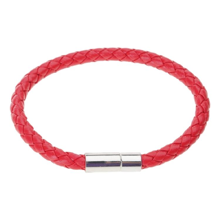 Браслет-манжета из натуральной кожи Ювелирное изделие Красный Черный Каббала Плетеные браслеты