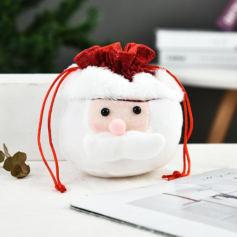 Creative Christmas Gift Bag 2020 Three-Dimensional Doll Candy Tote Bag, Classic Snowman Handmade Bundle Bag