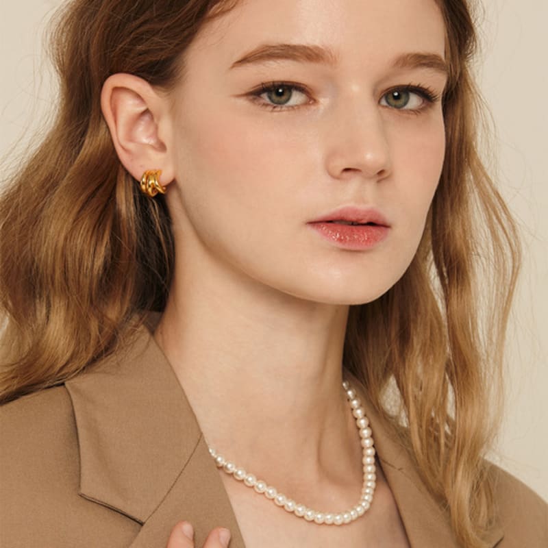 Murmur [925silver]Basic Pearl Necklace(6mm)