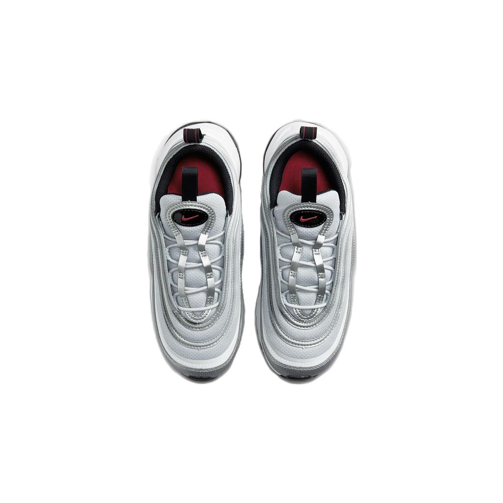 Nike Air Max 97 PS Silver Bullet 2023 Kids Sneakers Metallic-Silver Varsity-Red White FB2963-001