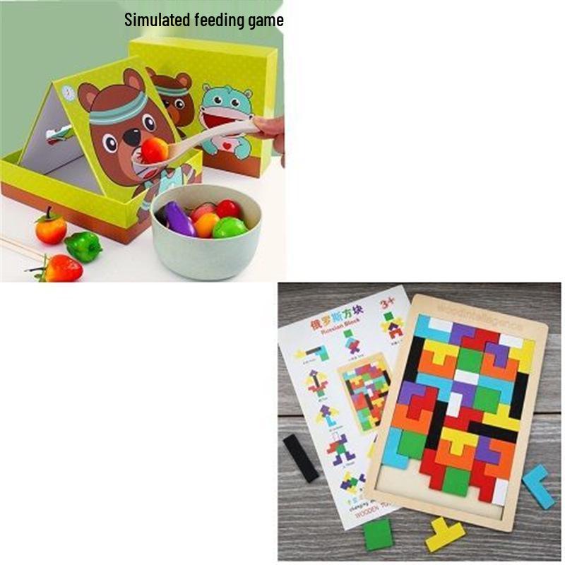 Toddler Montessori Bead Clipping Toy for Hand-Eye Coordination and Fine Motor Skills Training, Ages 2-3