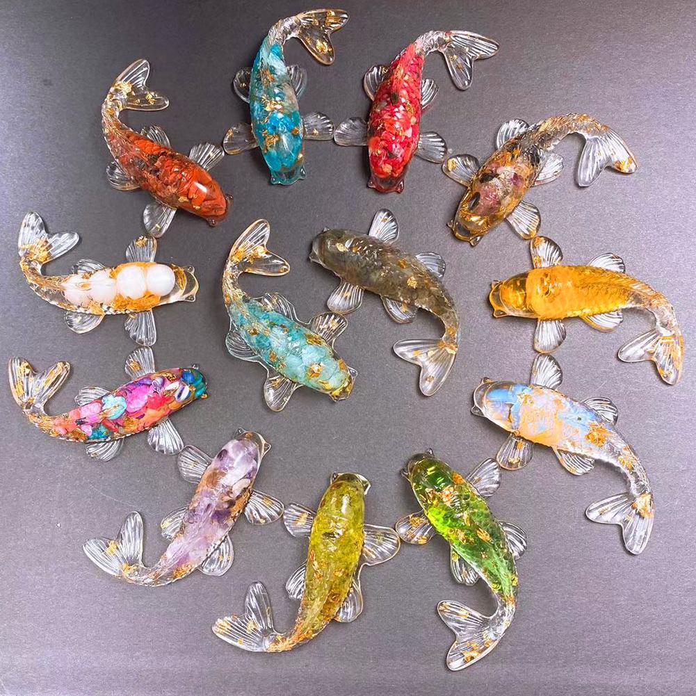 Charming Fish Ornament for Car and Home Decor Crafted from Natural For Crystal