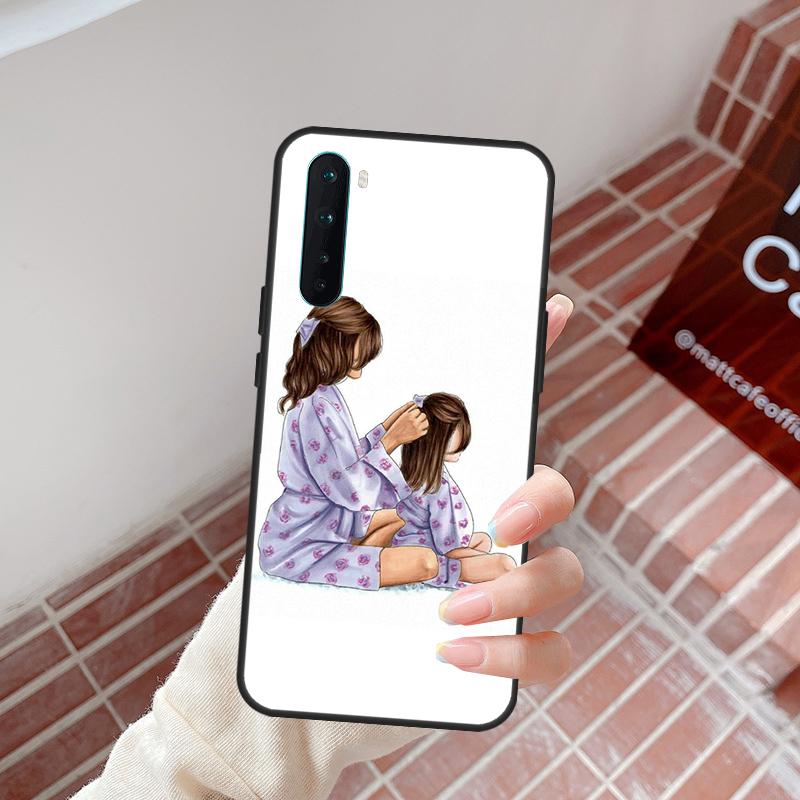 Mom and Daughter Case For OnePlus 13T 10R 10T 8T 12R 13R 15 13 12 11 10 9 Nord CE 5 2 3 4 Lite N20 N30 Cover