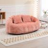 Armchair - - Loveseat - Chenille - Pink - Durable Comfort