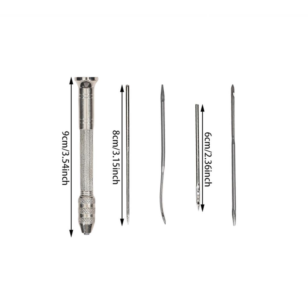 Multifunctional Leather Sewing Awl Set Replaceable Shoes Repair Tool Kit Punch Stitching Cone Needles DIY Sewing Leathercraft