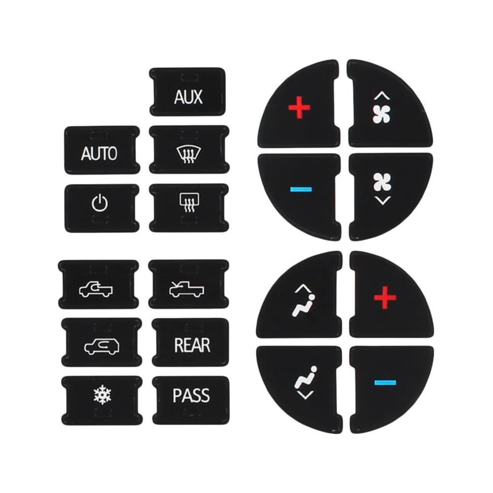 AC Climate Control Dash Button Repair Decal For Chevrolet Silverado 2007-2014