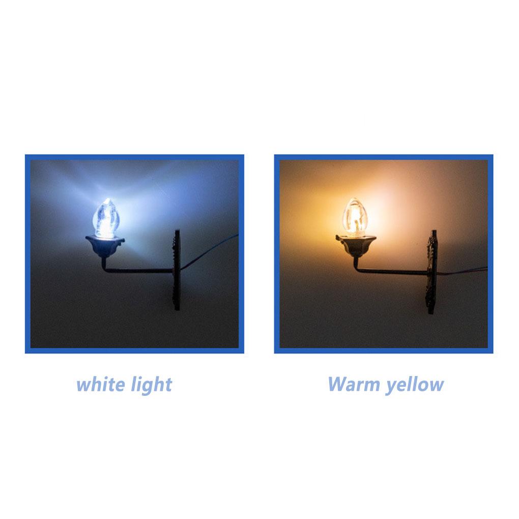 Mikro Krajobraz Kinkiet Akcesoria Mała Scena Układ Akcesorium Oświetlenie Ozdoba DIY Budynek Światło Model Światła Dekor