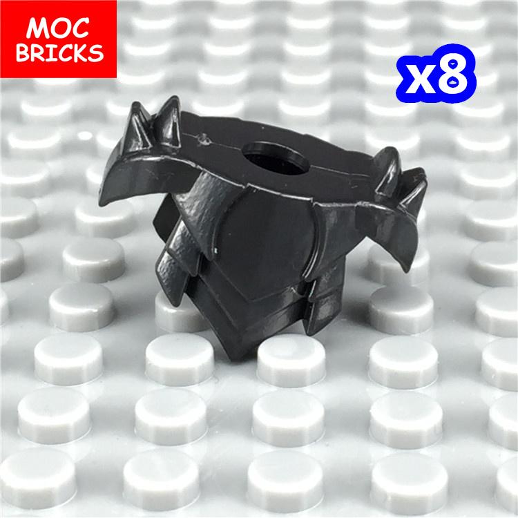 MOC Bricks Black Sword Shield Spear Halberd Helmet Medieval Knights Rome Action Figure Educational Building Block Gifts