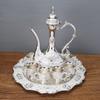 Elegant Zinc Alloy Shot Glass Set With Decanter - 8-Piece European Style Barware Whiskey Vodka Sake