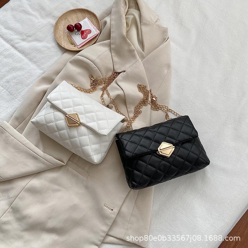 Women's bag, rhombus chain bag, women's shoulder messenger bag