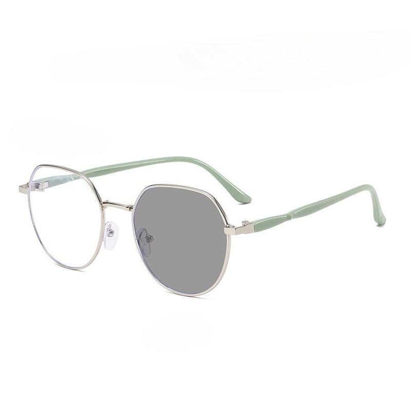 Outdoor Photochromic Sunglasses Ladies Intelligent Color Change Minus Diopter Glasses Trendy Myopia Prescription Lens Eyeglasses