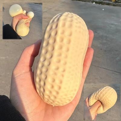 Slow Rebound Simulated Peanut Squishy Toy Stress Relief Decompression Toy Sensory Toy Kids Adults