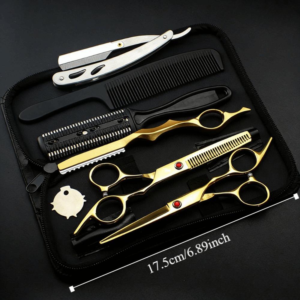 Thinning Tool Barber Shears Tools 6 Inch Hair Clippers Set Haircutting Kit  Barber Shop