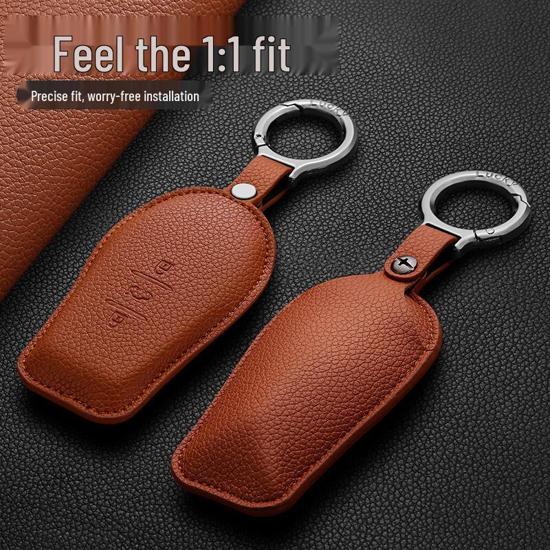 2025 Nissan N7 Key Case: Full Coverage PU Shell with High-End Buckle, Fashionable Design for Men and Women