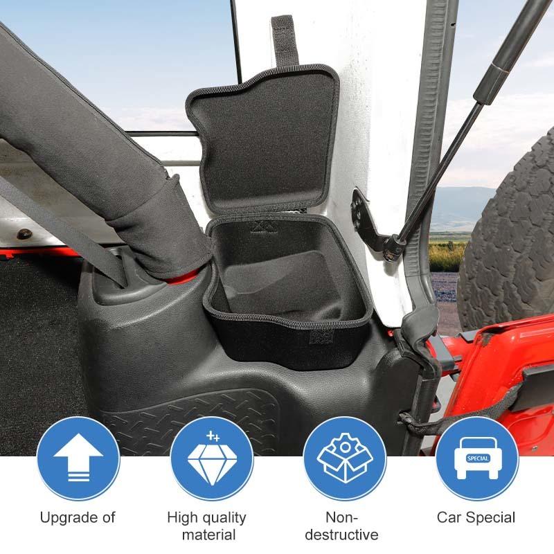 For Jeep Wrangler JK 2011-2017 4-Door Version Car Trunk Side Storage Box Organizer Container Interior Stowing Tidying Accessories
