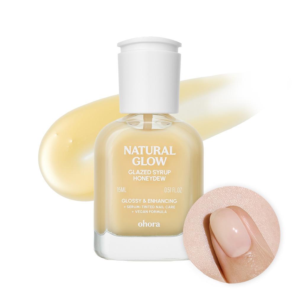OHORA Glazed Syrup Nail Strengthener Honeydew Edition Nail Care Set with Optional Nail Essentials Strengthener