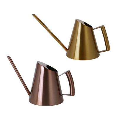 Gold Retro Stainless Steel Watering Kettle for Gardens