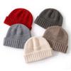 Cashmere Autumn and Winter New Style Unisex Fashionable Versatile Simple Warm Ear Protection Cold Proof Knitted Hat