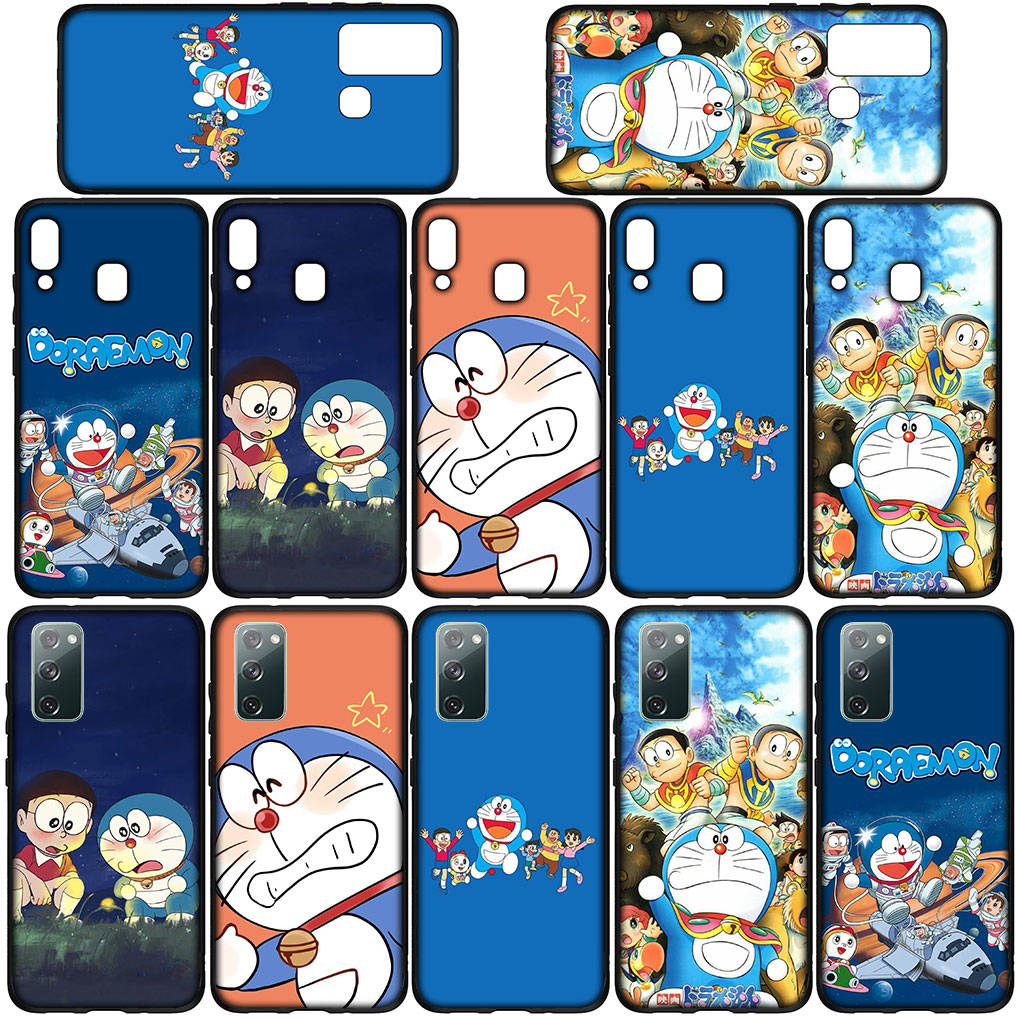 Kryt pro iPhone 16 15 Xiaomi Redmi Note 14 13 12 11 Pro Max X 8 9 16e Samsung Galaxy S25 S24 S23 Moto G85 G24 OPPO Huawei Anime Doraemon Pouzdro na telefon