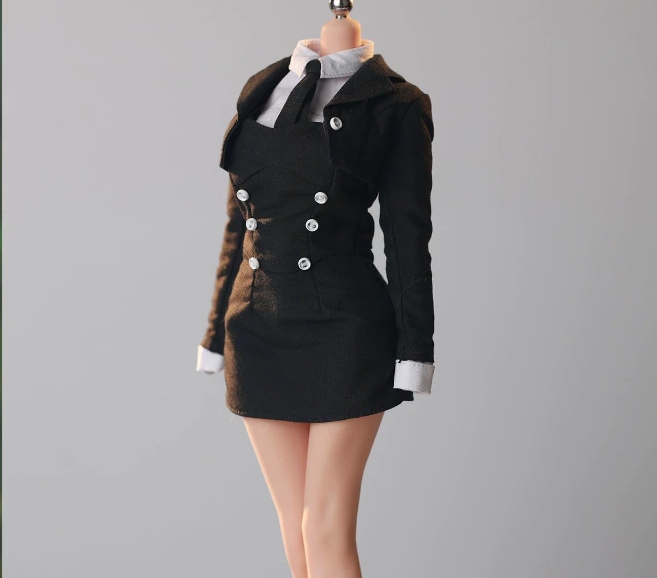 

[TOYBARJAPAN] Набор фигурок масштаба 1/6 для TBLeague и других типов тел: JO25X-07 Красивое платье-рубашка на подтяжках в стиле студенческого костюма с юбкой
