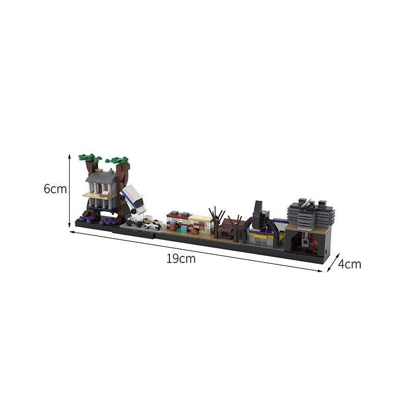 Famous Movies Skyline Architecture Building Block Kit Skyline Buildings Back To the Future Fairy Tale Magic Castle House Toys