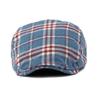 Cool Checkered Bud Caps Large Head Girth Yellow Tartan Beret Painter Hat  Clothes Accessories